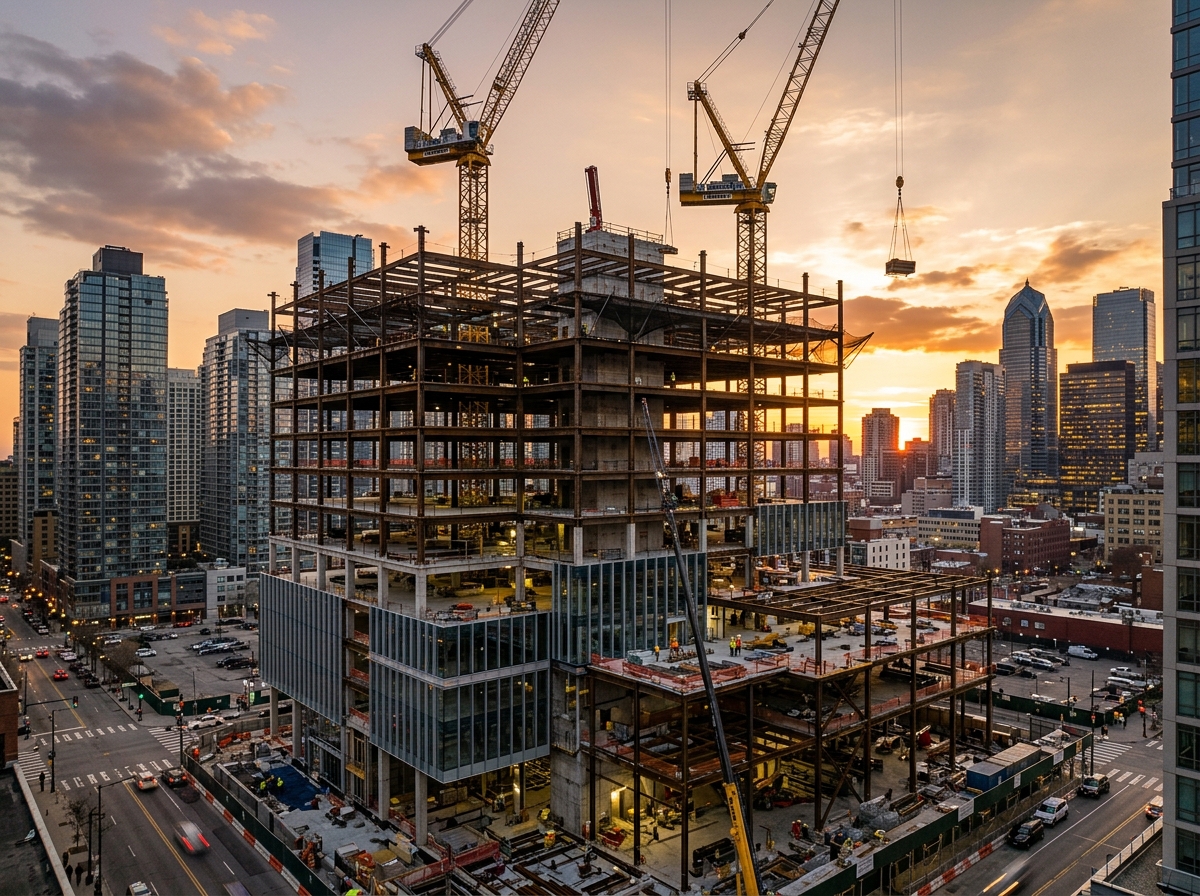 Commercial high-rise construction